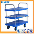 Sistema de armazenamento silencioso handtruck com 2 camadas